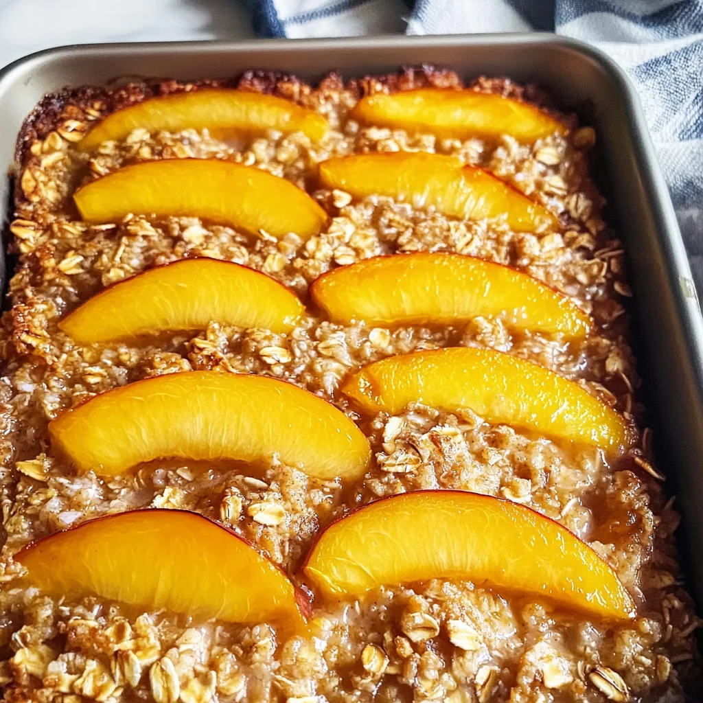 Peach Baked Oatmeal