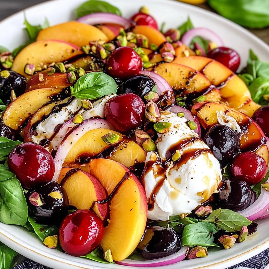 Peach Burrata Salad