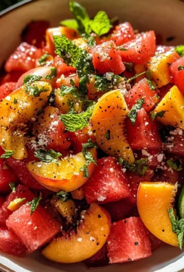 Peach Watermelon Salad Recipe
