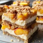 Peaches and Cream Desserts: Irresistible Peach Cobbler Cheesecake Bars for Every Occasion