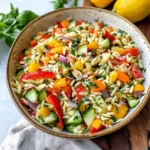 Rainbow Orzo Salad