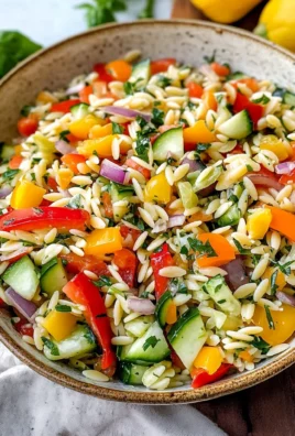 Rainbow Orzo Salad