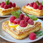Raspberry Lemon Mascarpone Pastries