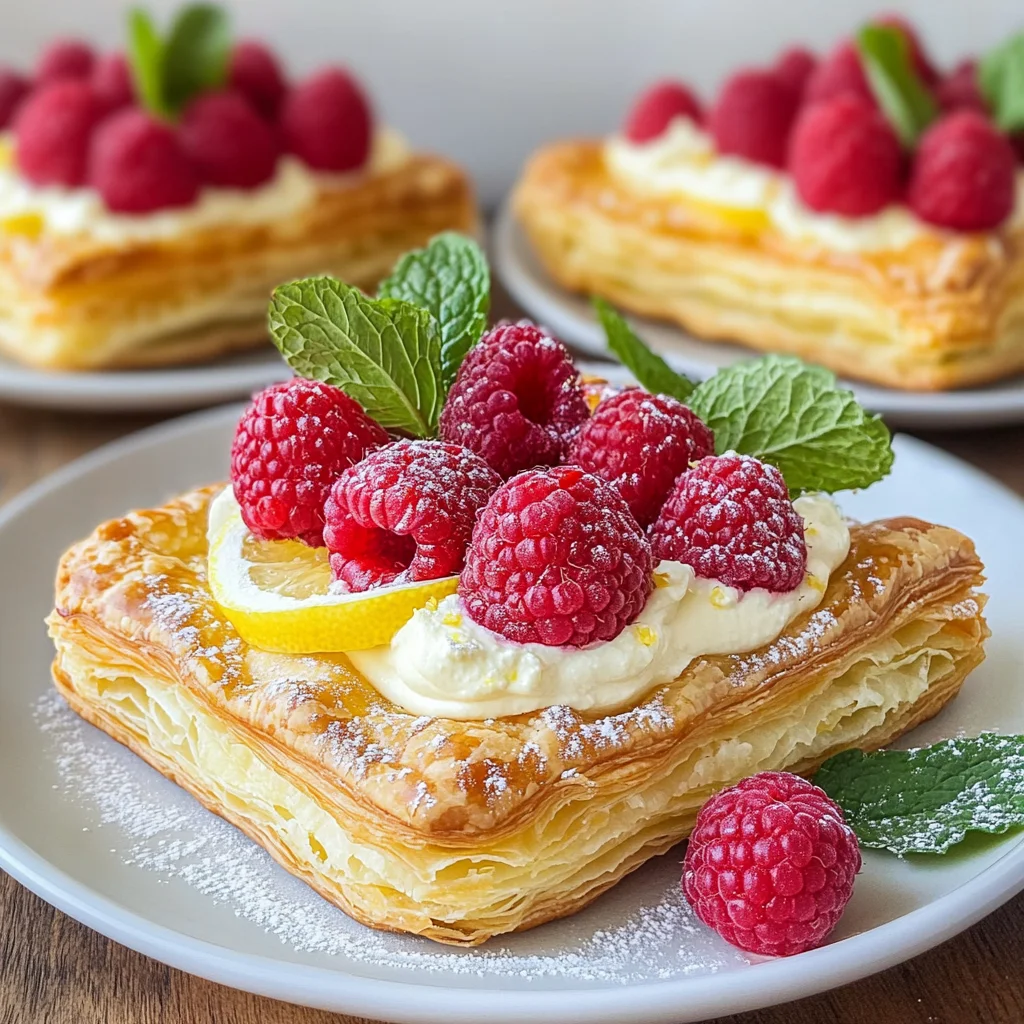 Raspberry Lemon Mascarpone Pastries