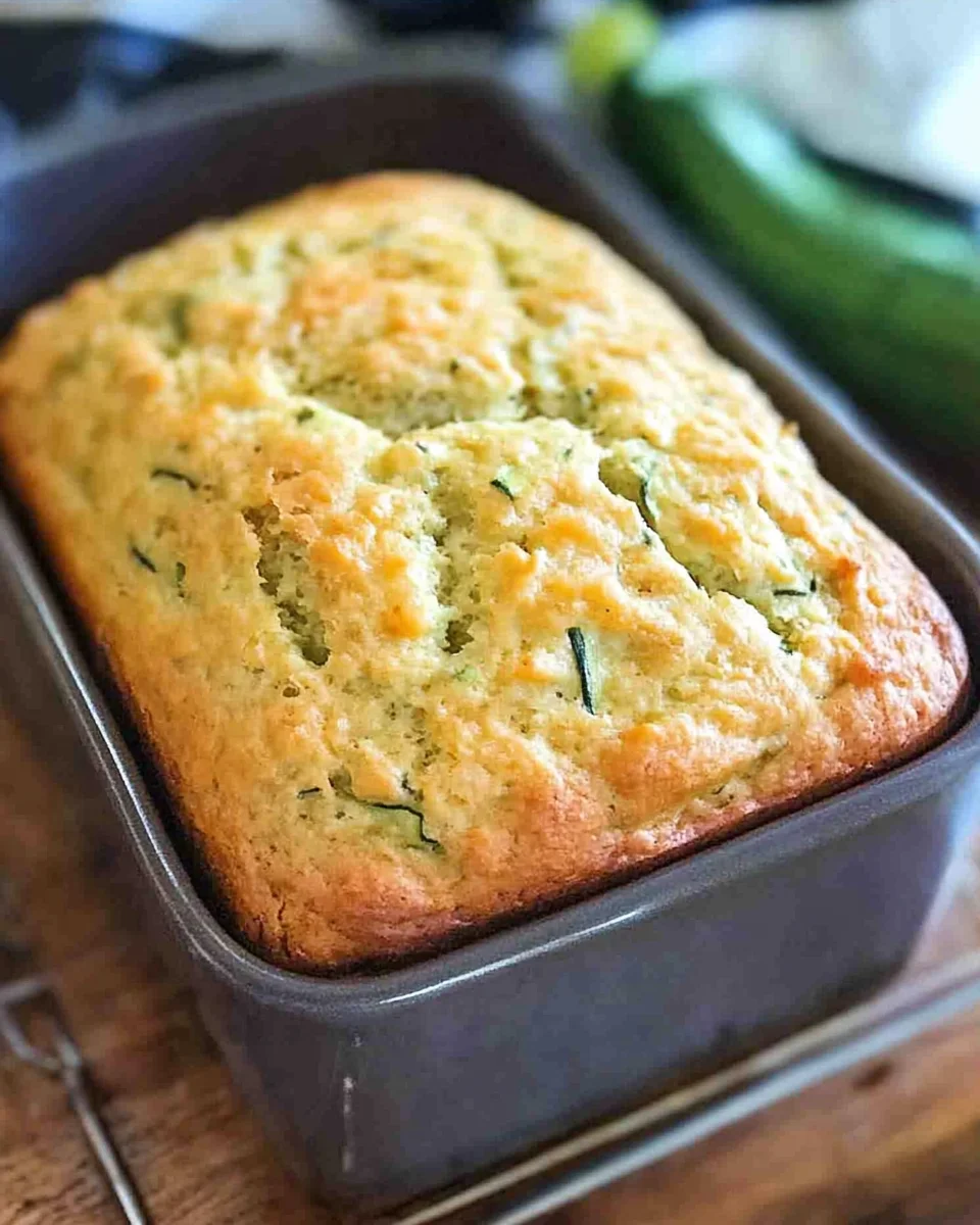 Savory Zucchini Cheddar Quick Bread