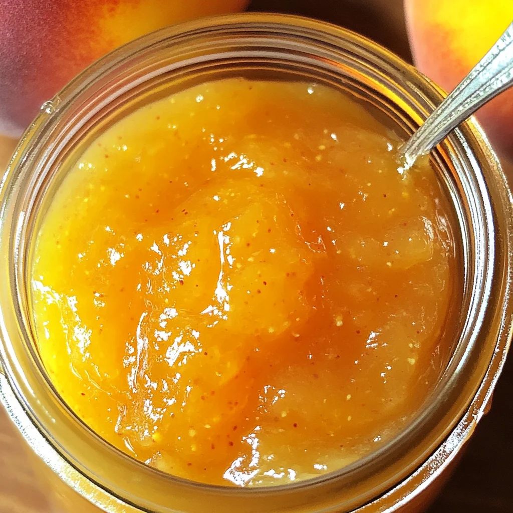 Small Batch Vanilla Peach Jam