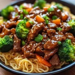 Sticky Beef Noodles
