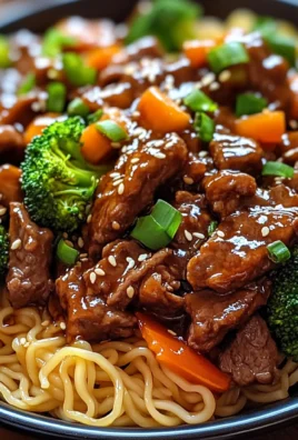 Sticky Beef Noodles