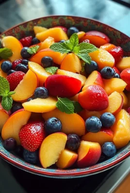Summer Peach Fruit Salad