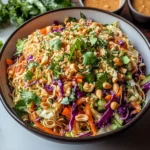 Thai Crunch Salad CPK Copycat (with peanut ginger sauce)