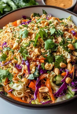 Thai Crunch Salad CPK Copycat (with peanut ginger sauce)