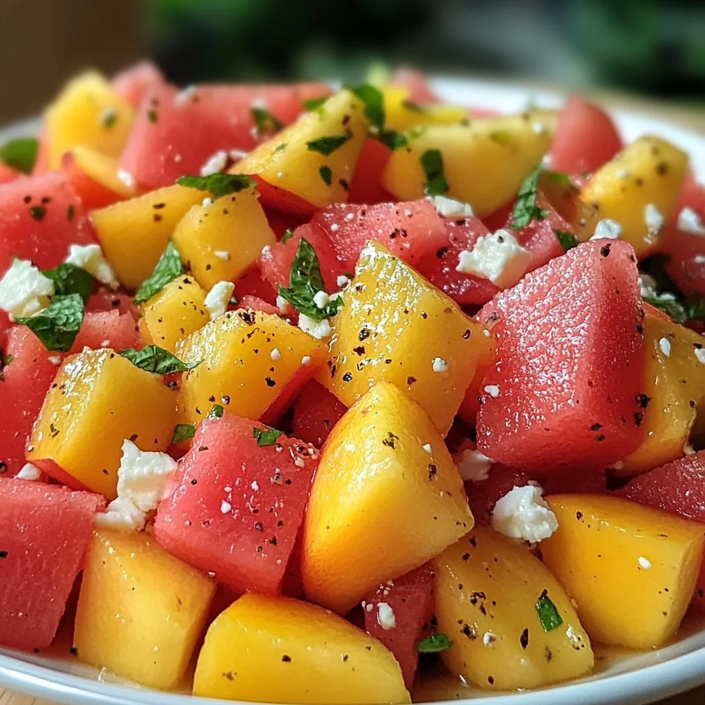 The Peach Watermelon Salad That Tastes Like Summer