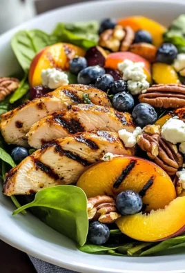 The Ultimate Grilled Peach Chicken Salad