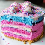Vegan Cotton Candy Ice Cream Cake