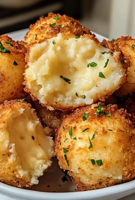 Air Fryer Cheesy Mashed Potato Balls