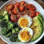 Avocado, Egg & Roasted Veggie Bowl