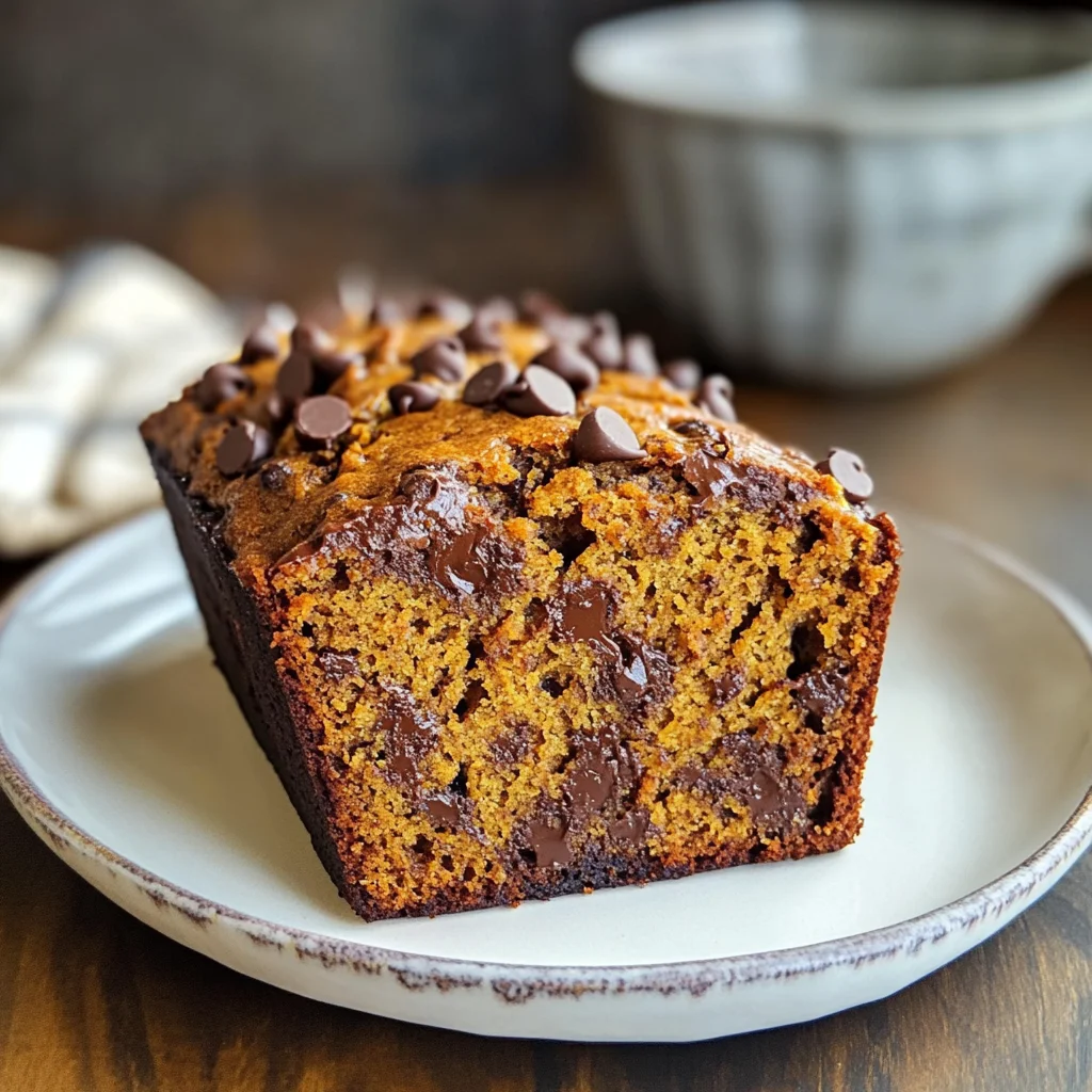 Banana Chocolate Chip Pumpkin Bread