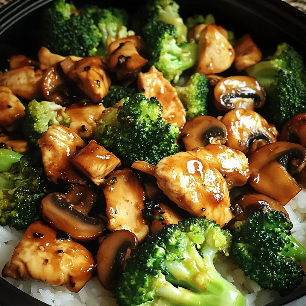 Chicken, Broccoli & Mushroom Stir-Fry