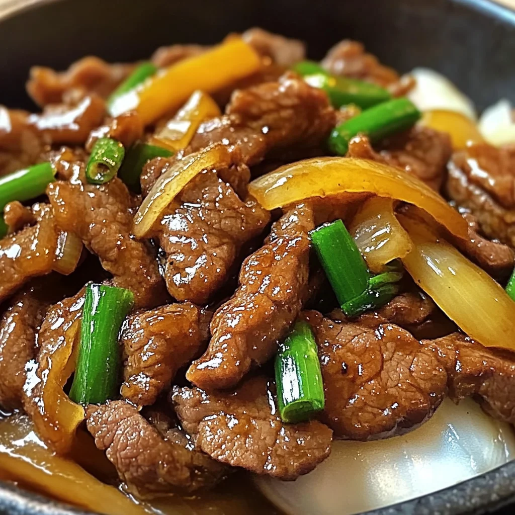 Chinese-Style Stir-Fried Beef with Sweet Onions