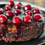 Chocolate Cherry Upside Down Cake
