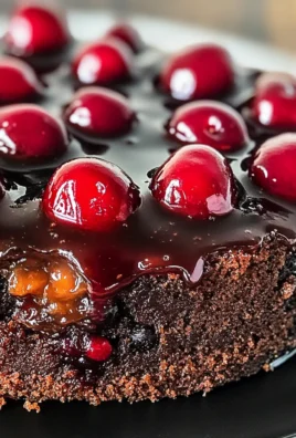 Chocolate Cherry Upside Down Cake