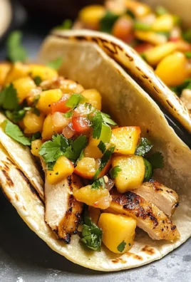 Cilantro-Lime Chicken Tacos with Peach Salsa (30-Minute, One-Pan Meal)