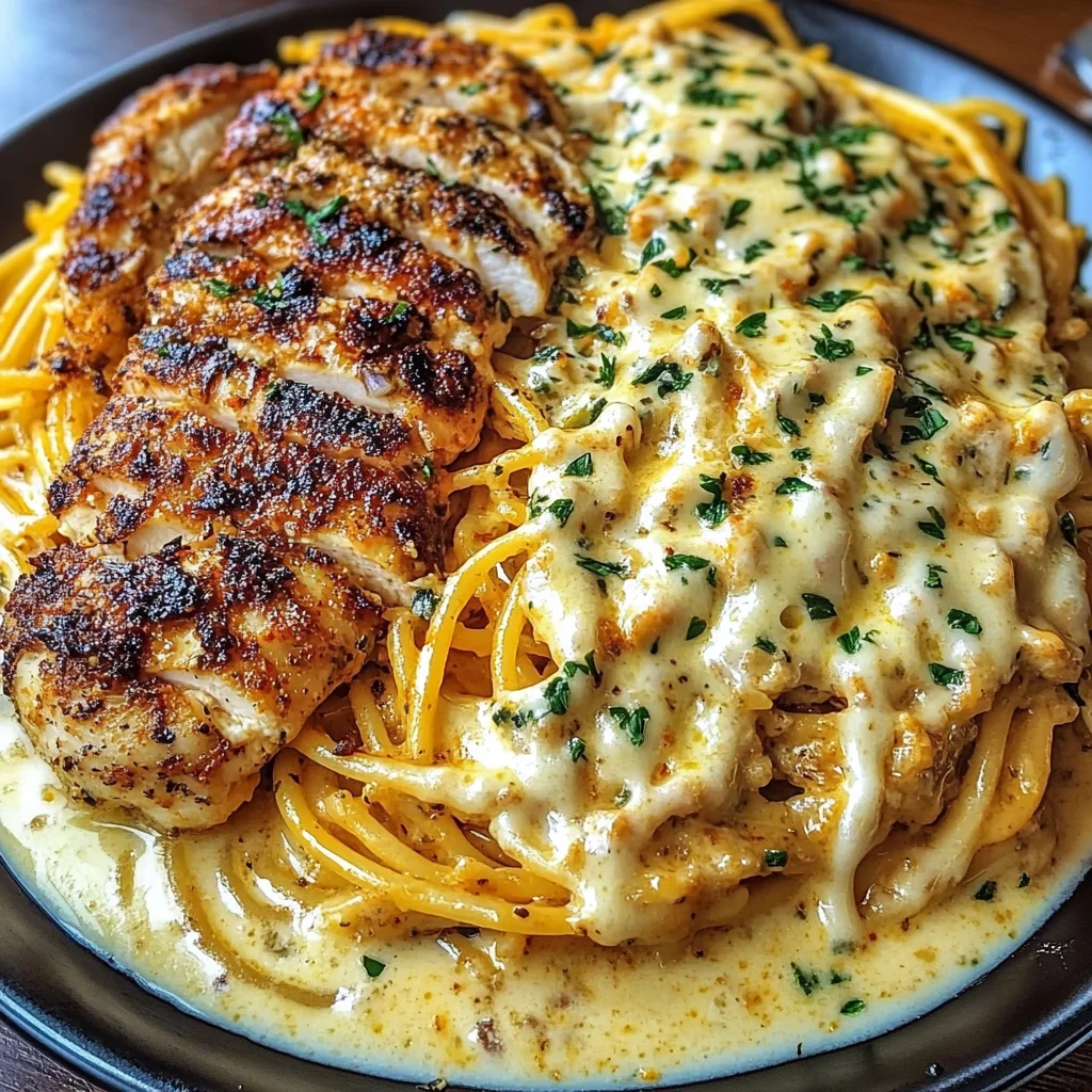 Creamy Cajun Chicken Spaghetti