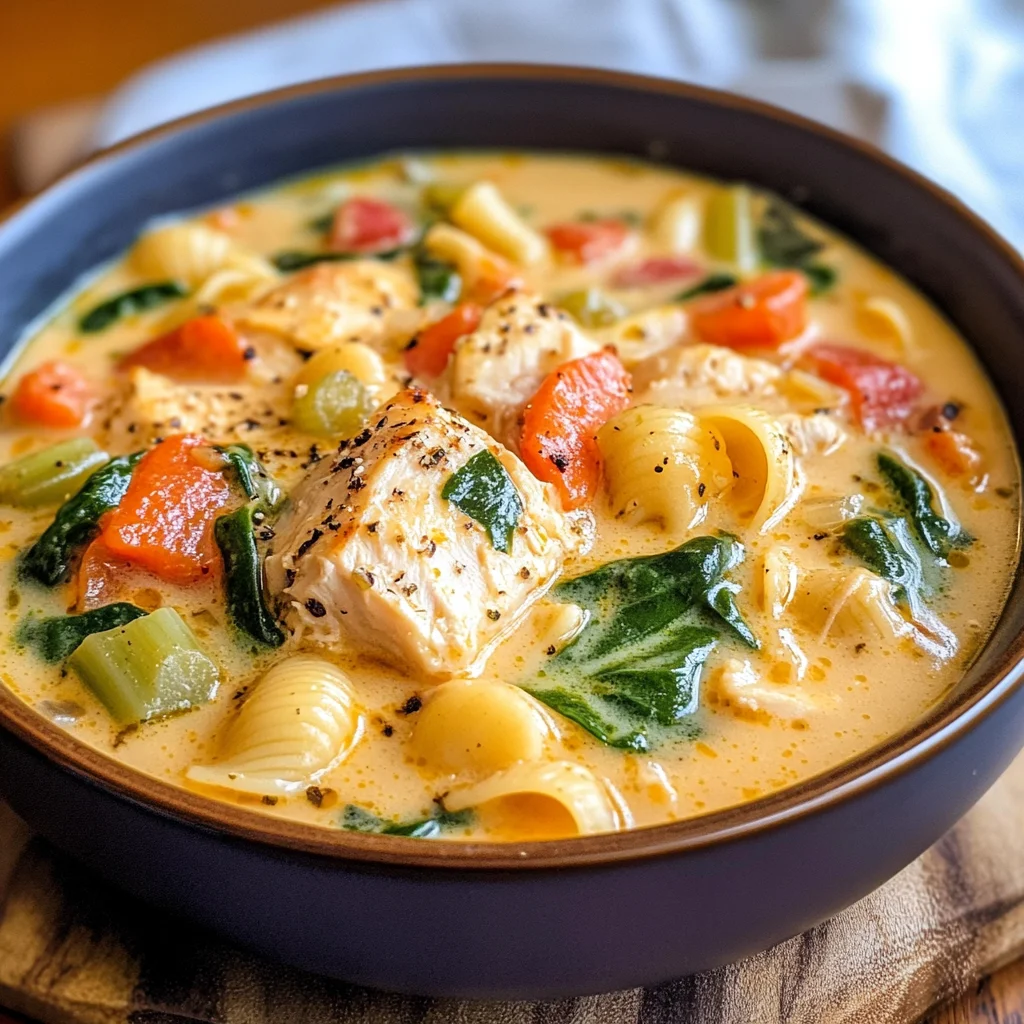 Creamy Tuscan Chicken Soup