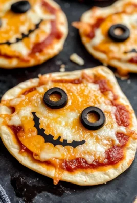 Easy Mini Halloween Pizzas