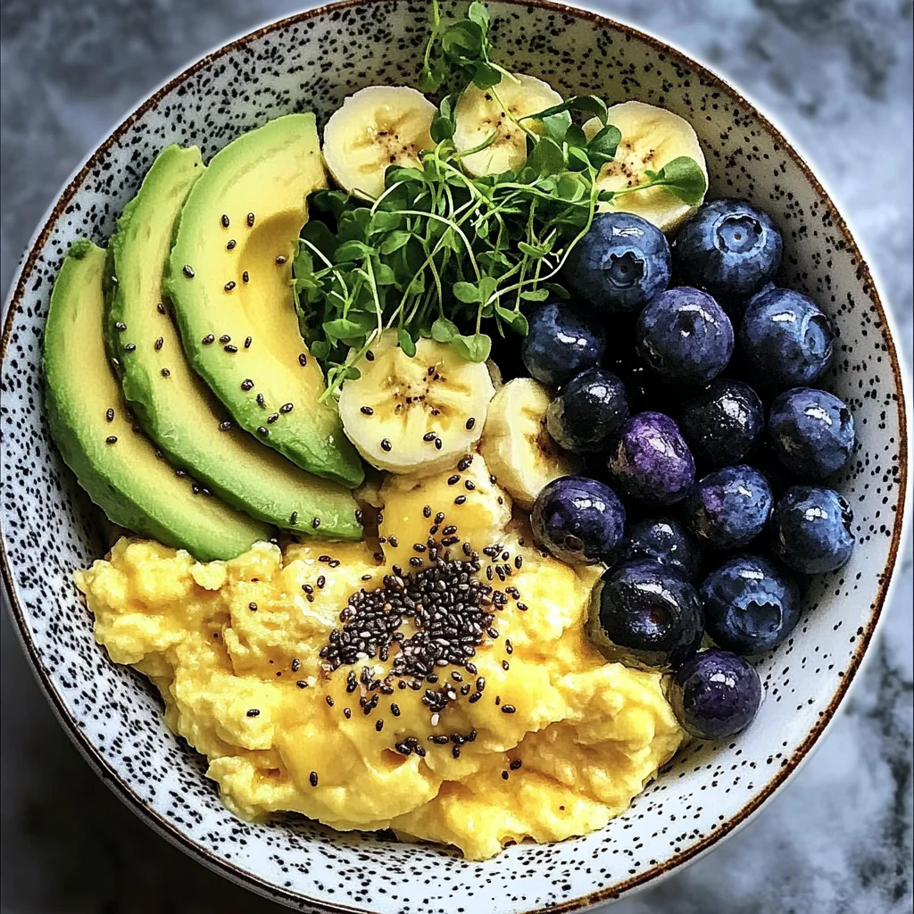 Energizing Scrambled Egg and Fruit Breakfast Bowl