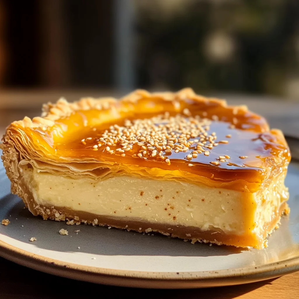Golden Greek Honey Pie (Melopita)