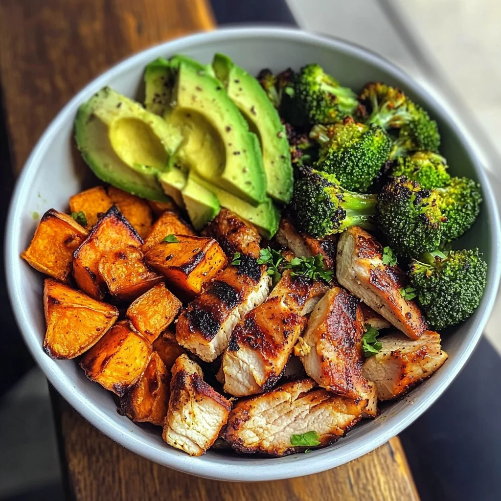 Grilled Chicken Veggie Bowl with Avocado