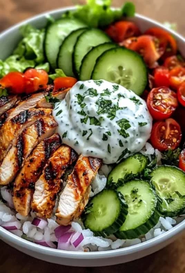 Grilled Chicken & Rice Veggie Bowl with Herb Yogurt
