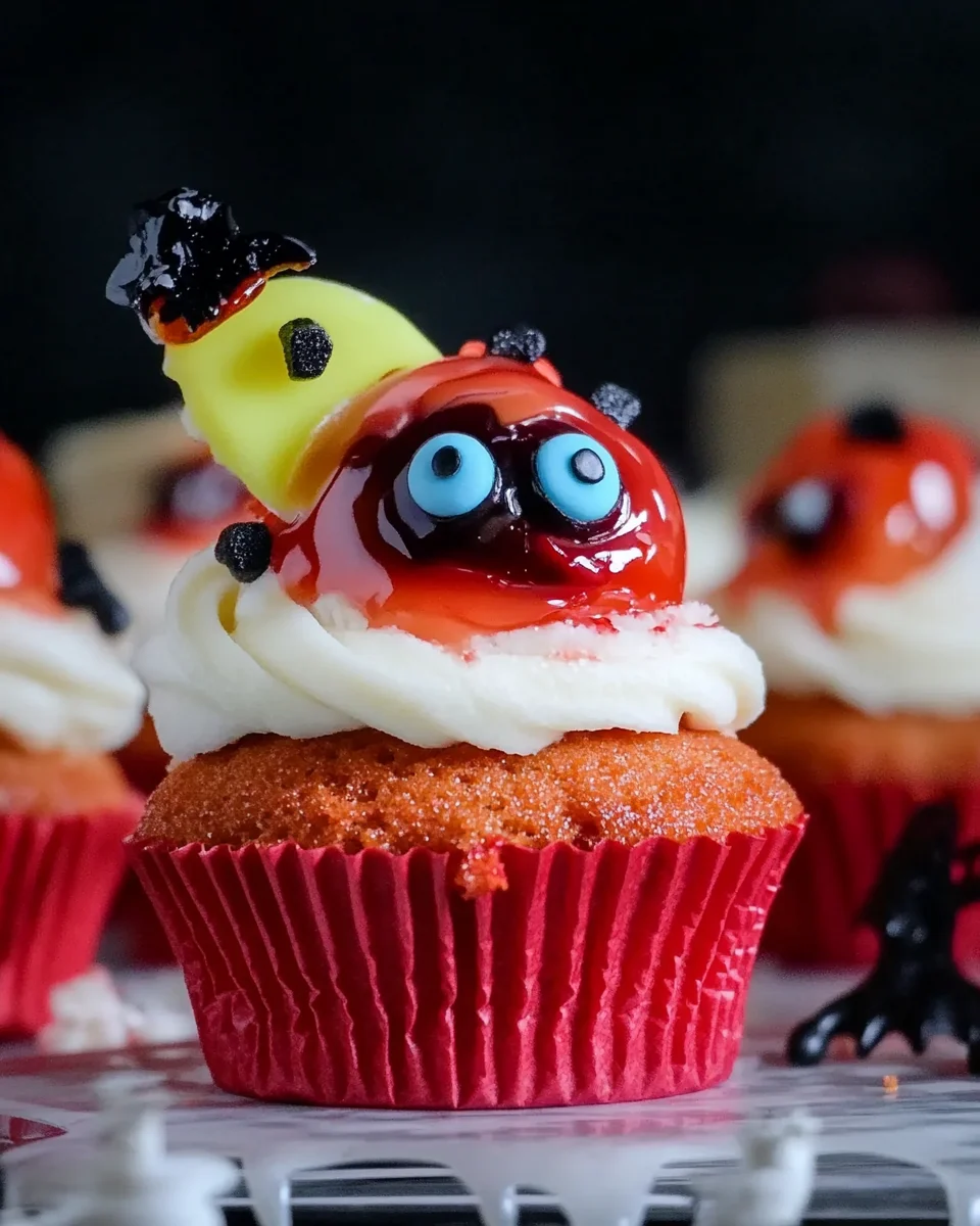 Halloween Augapfel Cupcakes