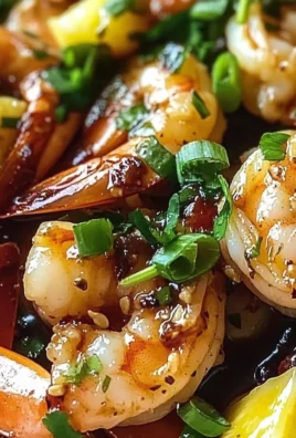 Hawaiian Garlic Shrimp with a Sweet Twist
