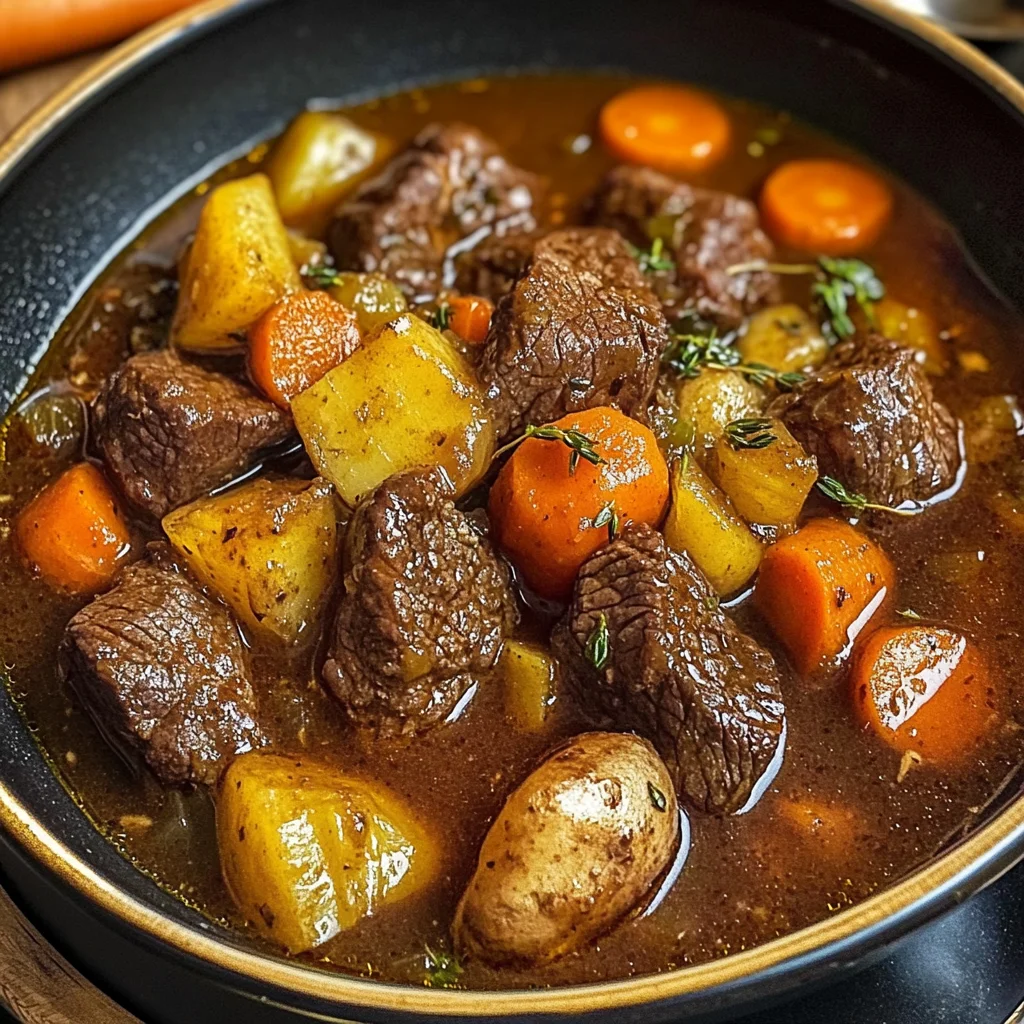 Hearty Beef Stew with Root Vegetables