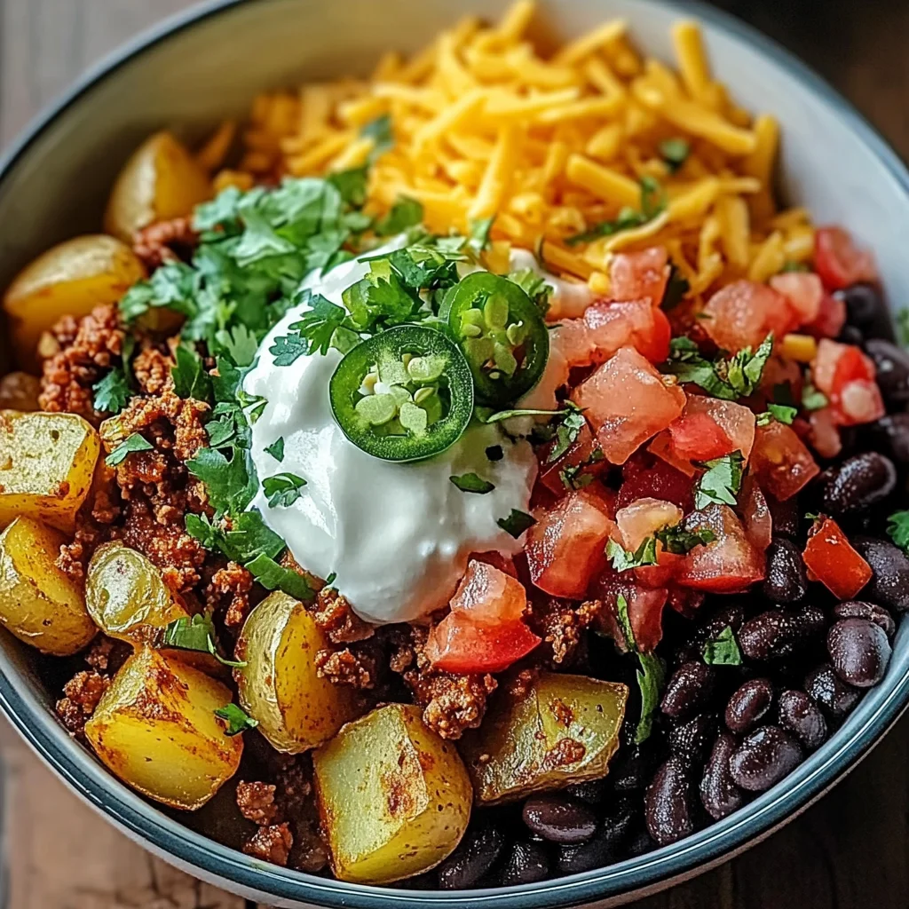 Loaded Potato Taco Bowl