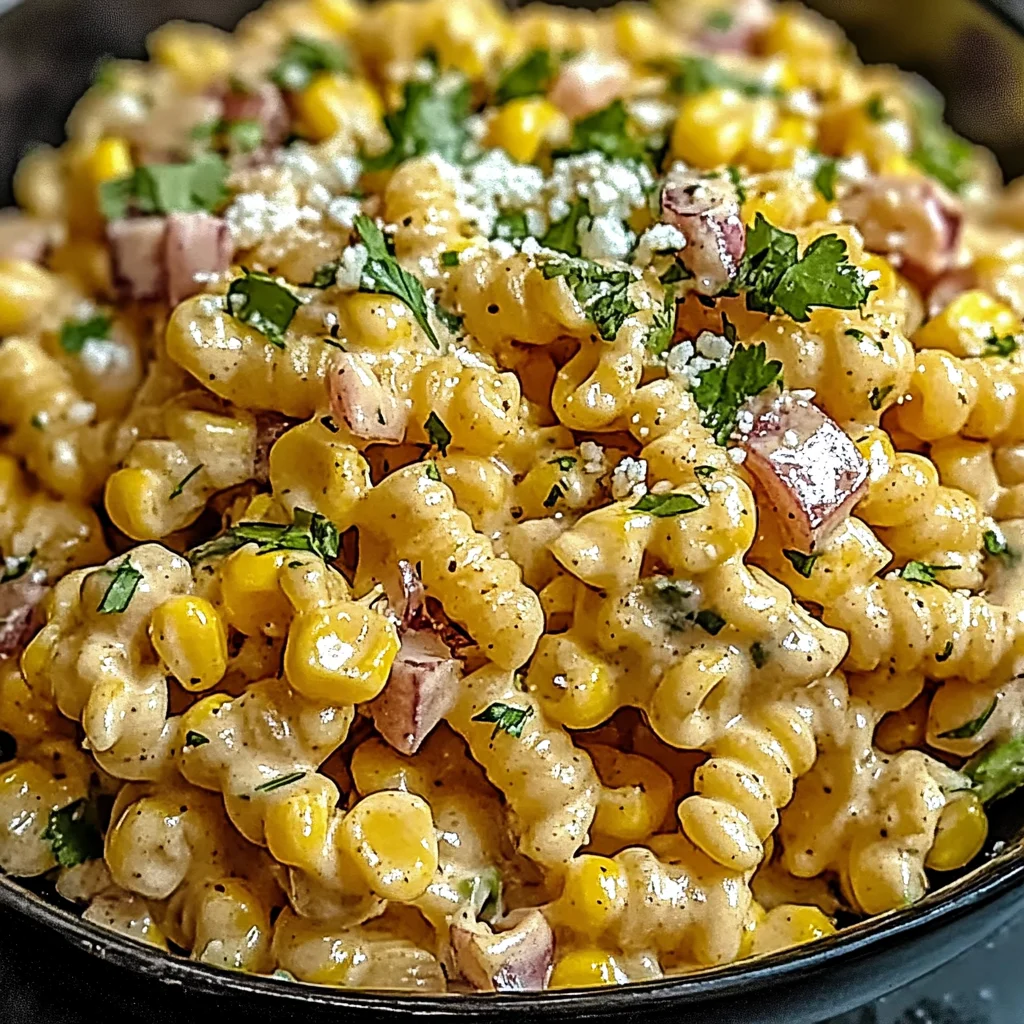 Mexican Street Corn Pasta Salad is a must-try dish!