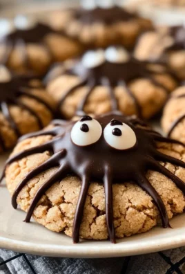 Peanut Butter Spider Cookies