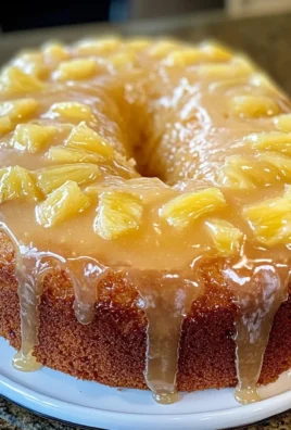 Pineapple Cream Cheese Pound Cake with Pineapple Glaze