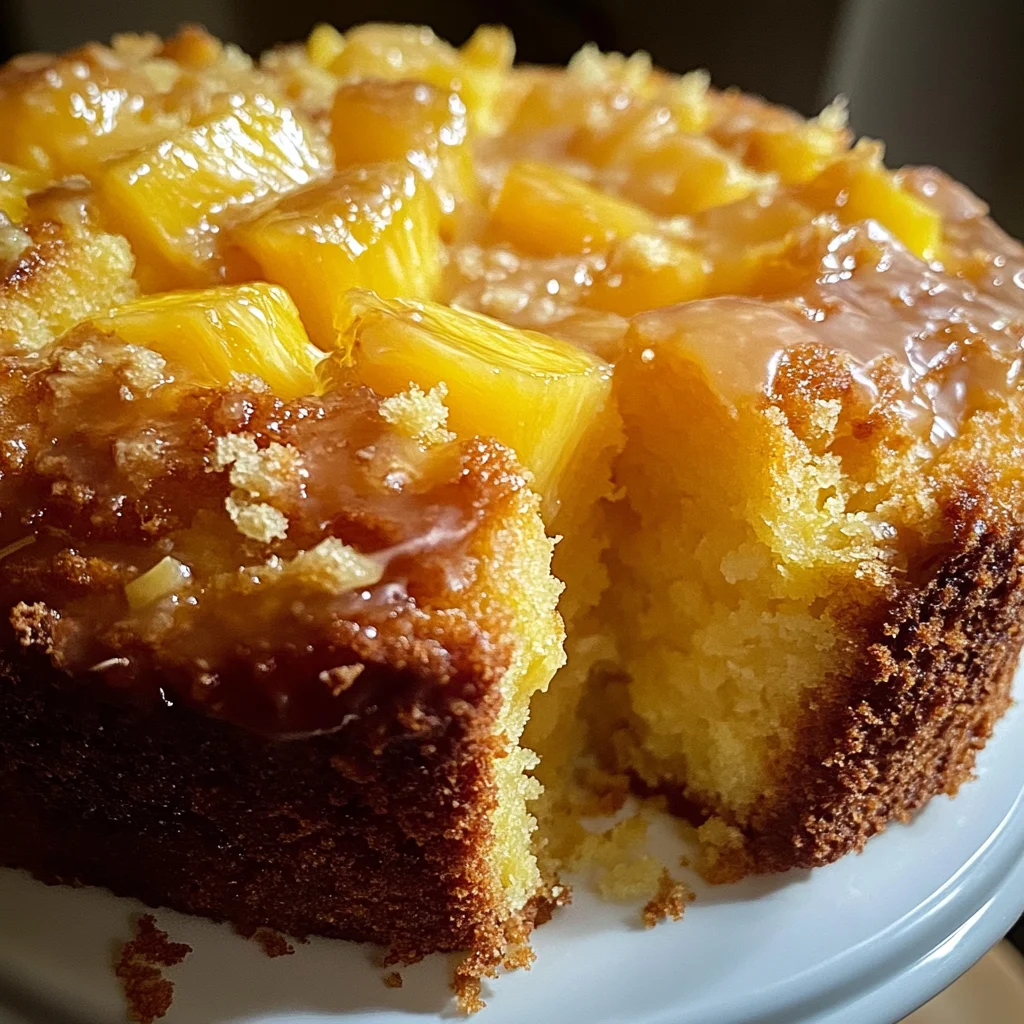 Pineapple Pound Cake with Pineapple Glaze