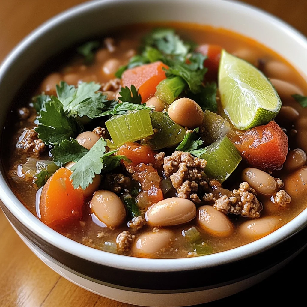 Pinto Beans Green Chile And Beef Soup