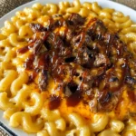 Pulled beef Mac and Cheese
