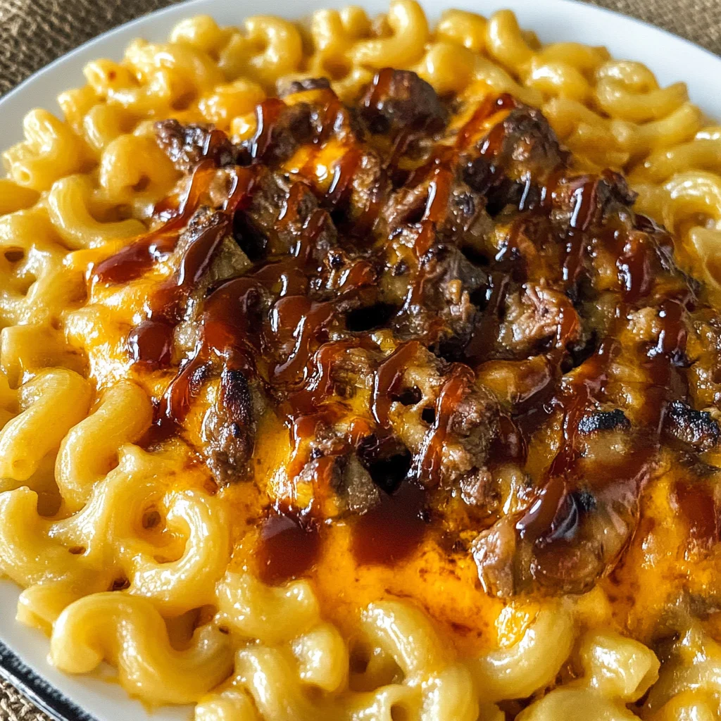 Pulled beef Mac and Cheese