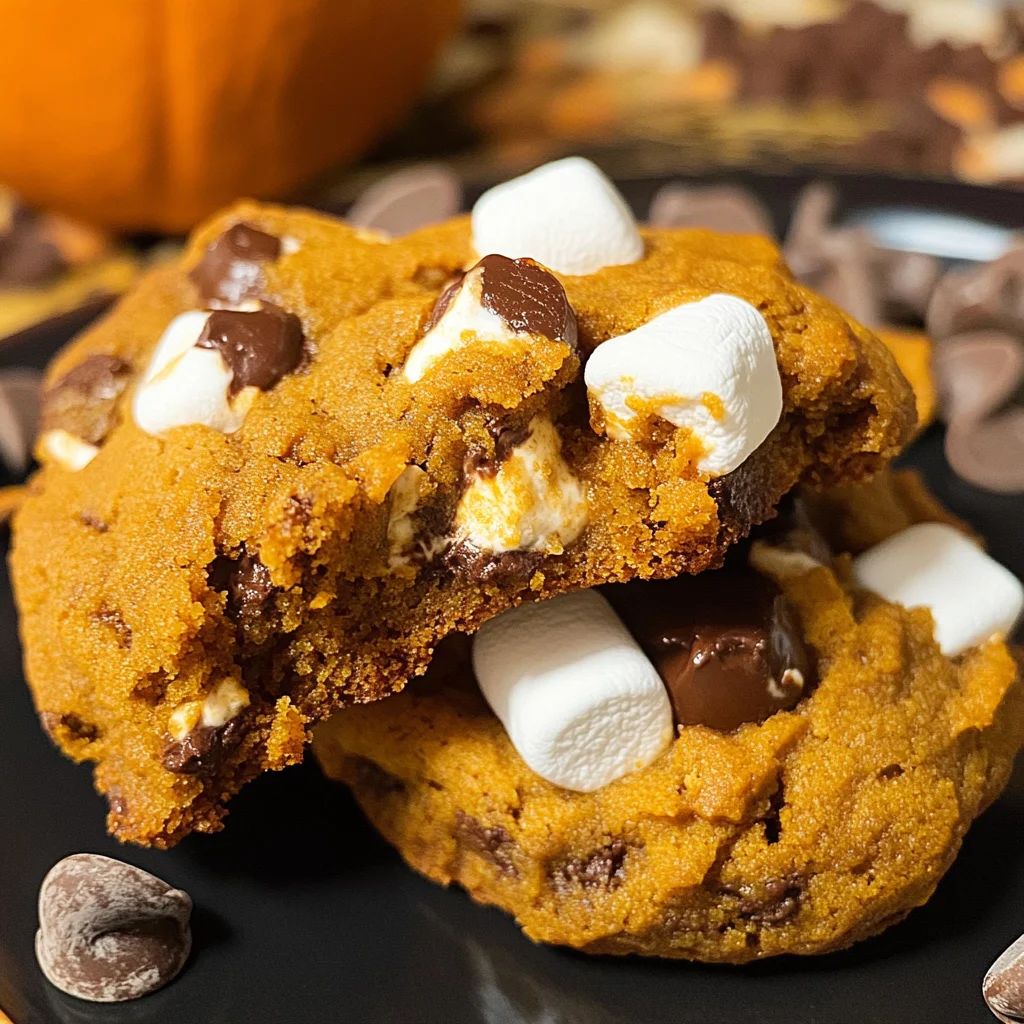 Pumpkin S'mores Cookies