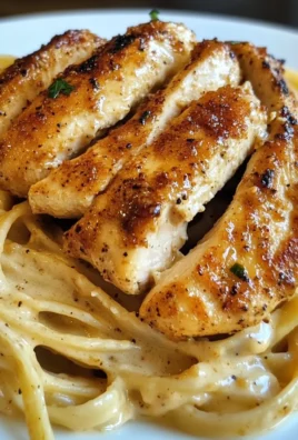 Savory Cajun Chicken over Creamy Parmesan Linguine
