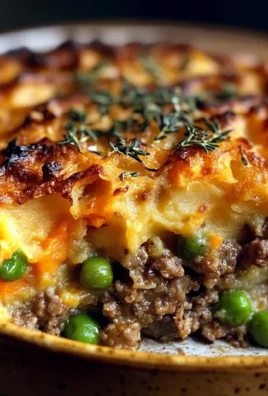 Savory Ground Lamb Shepherds Pie with Creamy Sweet Potato Mash