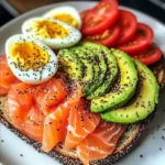 Smoked Salmon & Avocado Toast Power Plate