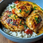 Spicy Cream Dream: Peri-Peri Chicken with Garlic Rice