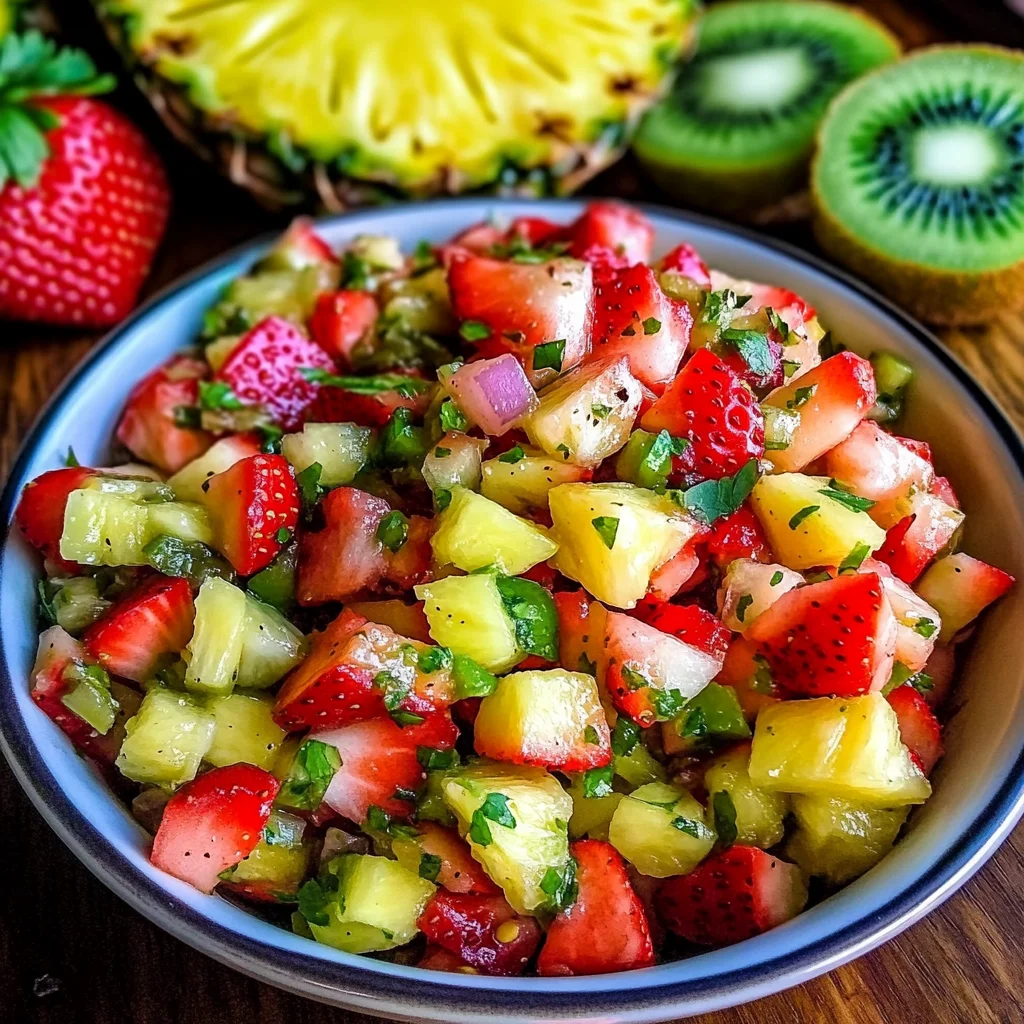 Tangy Pineapple Strawberry Salsa